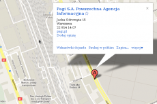 Mapa dojazdu do siedziby PAGI S.A.