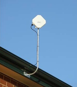Przykładowa instalacja anteny WiMax 